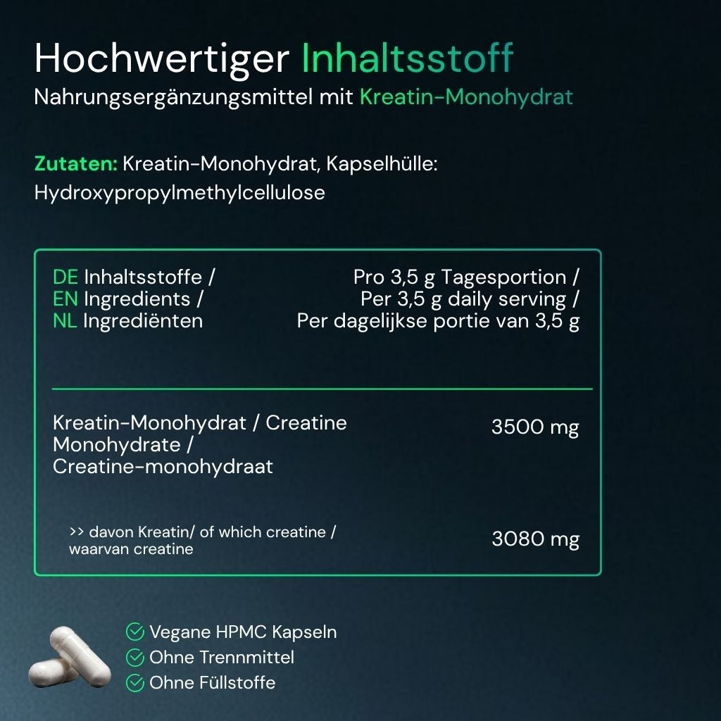 Kreatin-Monohydrat Kapseln