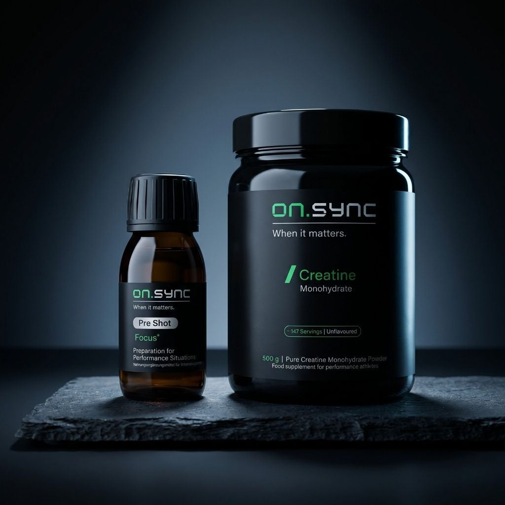 Performance Focus Shot und Creatine Monohydrate 