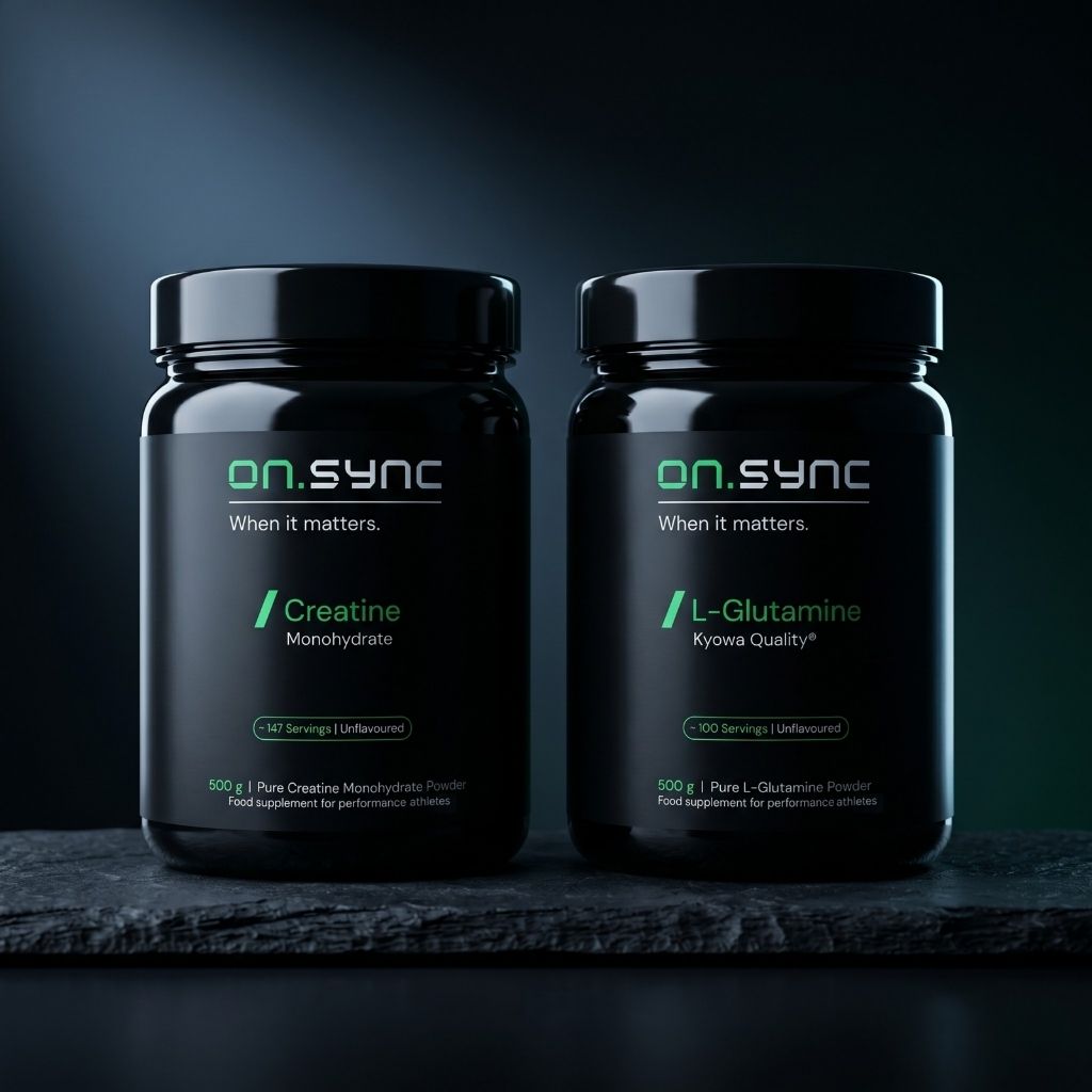 Creatin und L-Glutamin Dose schwarzer Schiefer