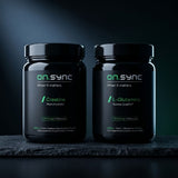 Creatin und L-Glutamin Dose schwarzer Schiefer